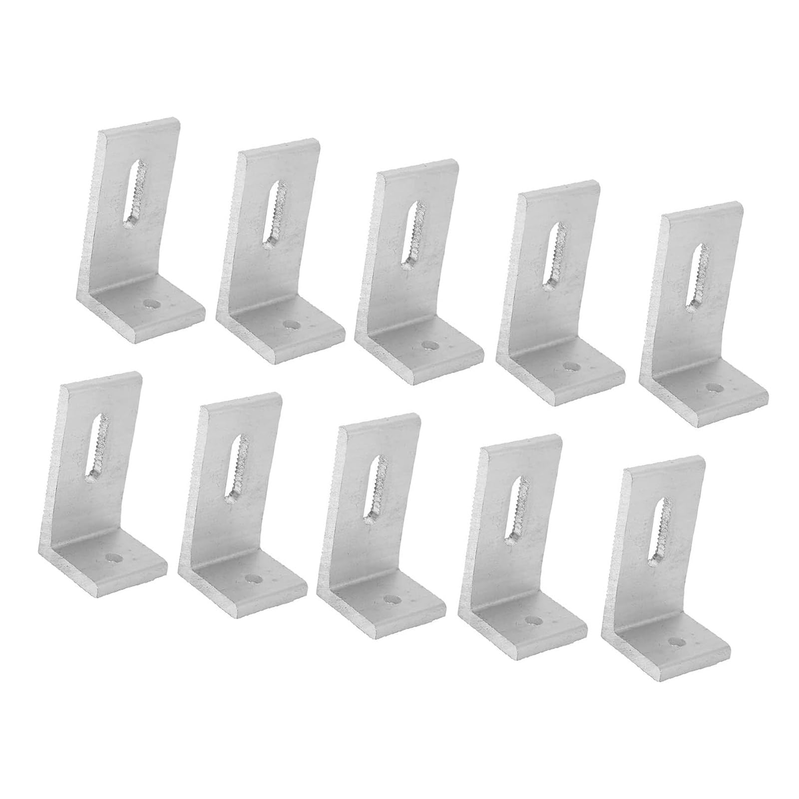 10Pcs Aluminum Alloy Solar Panel L Brackets, Adjustable Mounting Feet for Outdoor Roof Systems, & Lightweight Solar Panel Mounting Bracket Connector
