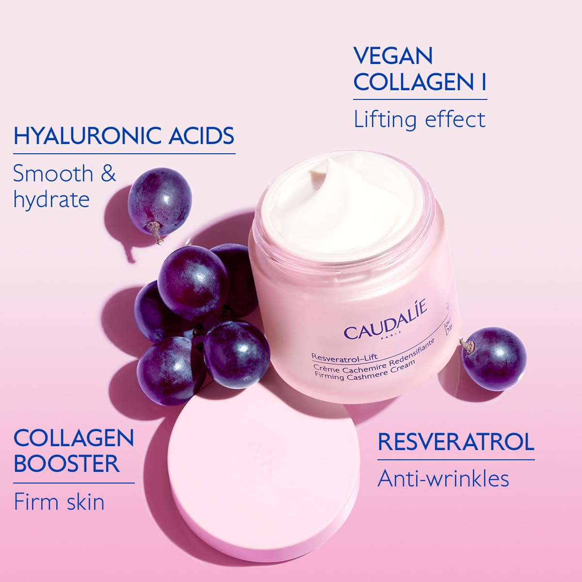 Caudalie Resveratrol-Lift Cashmere Cream - 50 mL - Refill, 50 ml (Pack of 1) - Image 3