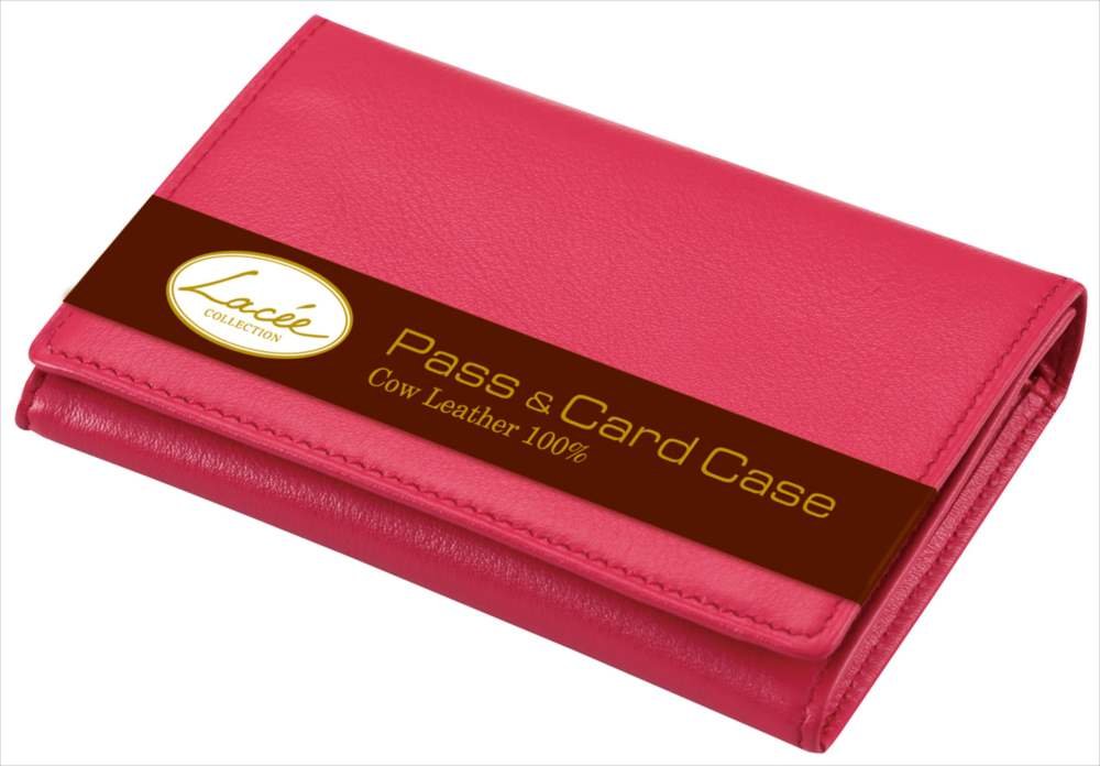 Amazon.co.jp: レイメイ藤井 パスケース ラセ ピンク 本革