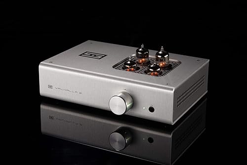 Miniatura 2 de Schiit Valhalla 2 OTL Pure Triode Tube Amplificador de auriculares y preamplificador - Plata