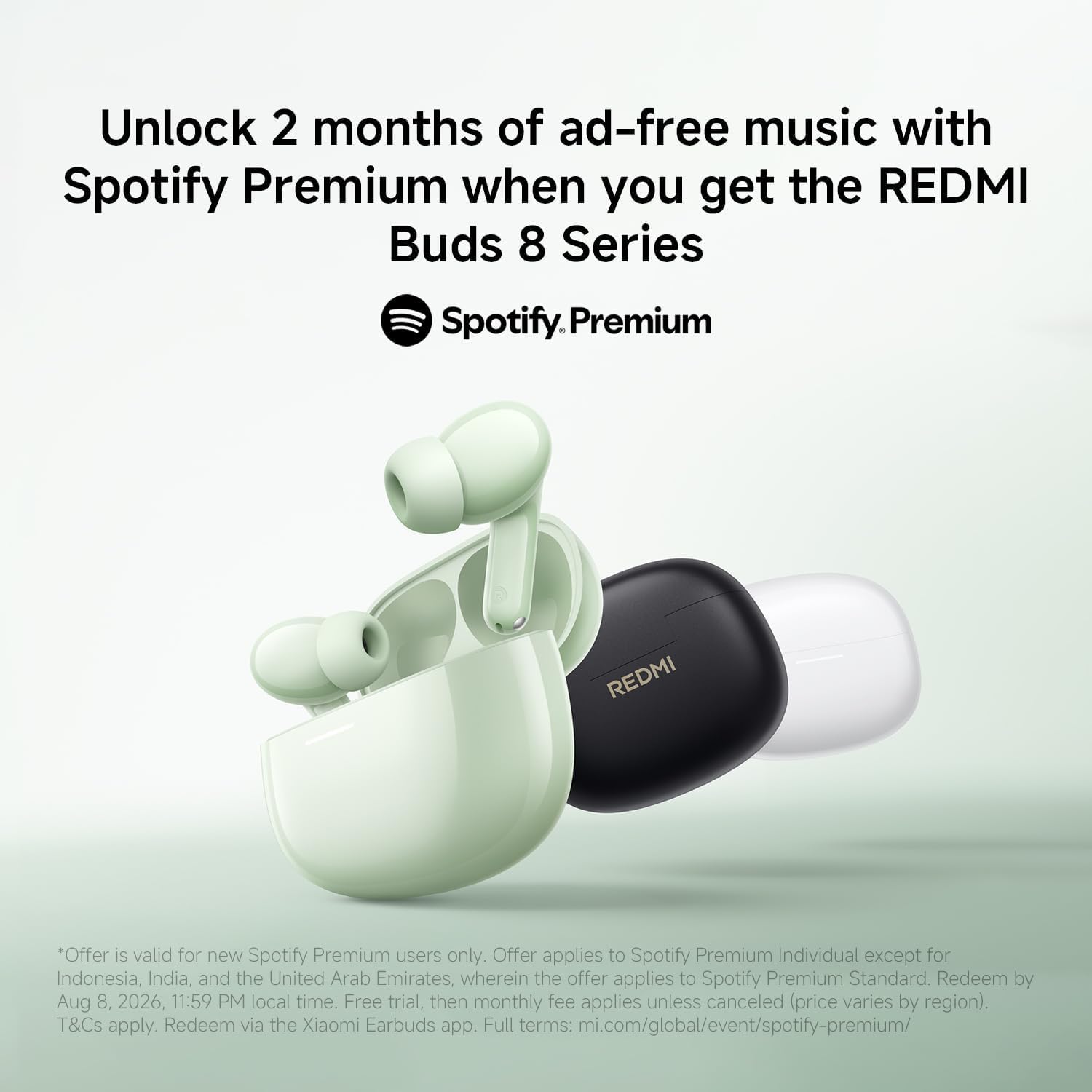 XIAOMI Redmi Buds 8 Prawdziwe bezprzewodowe słuchawki Bluetooth, aktywna redukcja szumów, 50 dB, 3 mikrofony AI, dynamiczny głośnik 11 mm, dźwięk Hi-Res, autonomia do 11h+44h, IP54, czarne