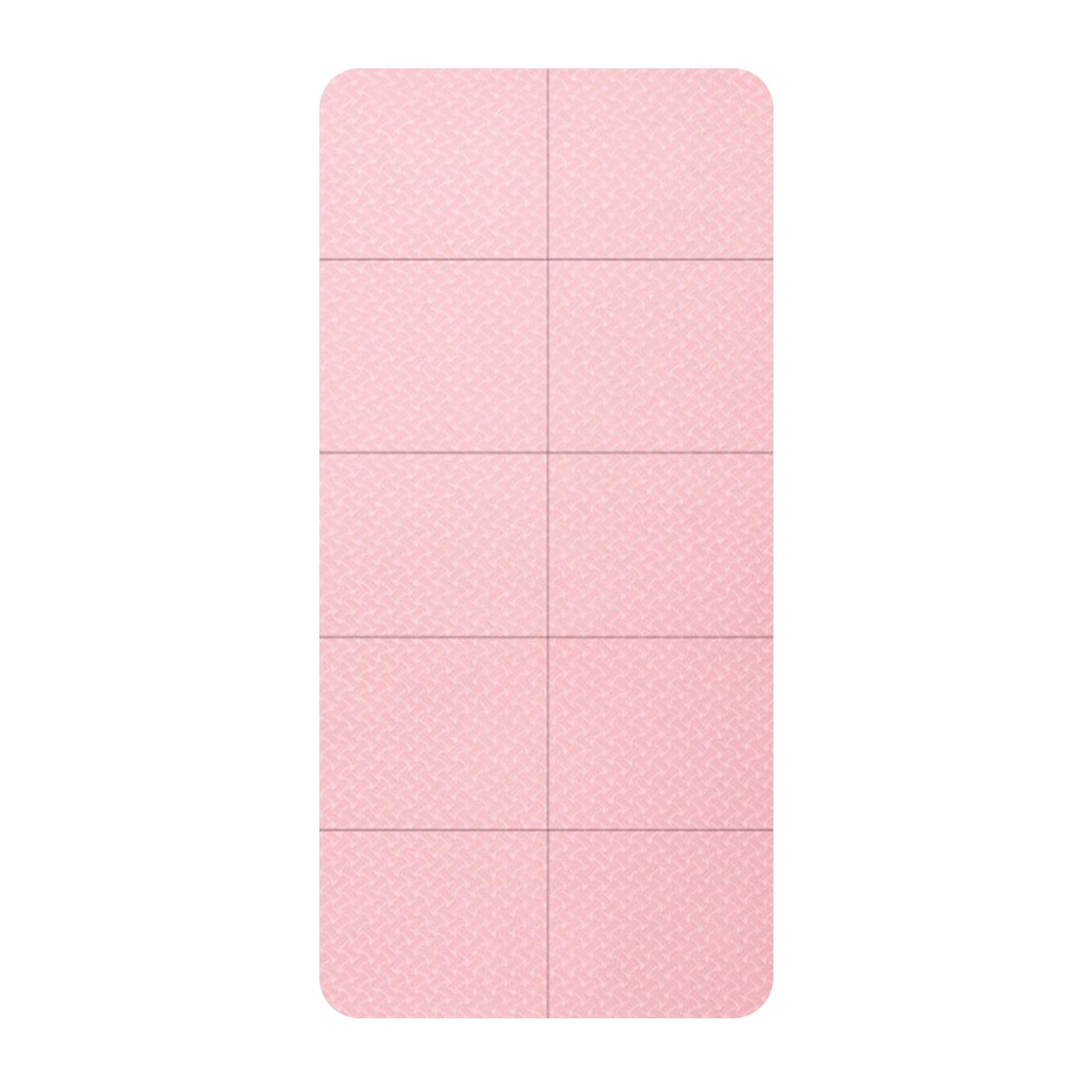 Doblable Viajes Esterilla de Yoga Colchoneta Antideslizante Multifuncional Ecologica Esterilla Entrenamiento Suave Colchoneta Gimnasia para Casa Gimnasio Pilates Hombre/Mujer