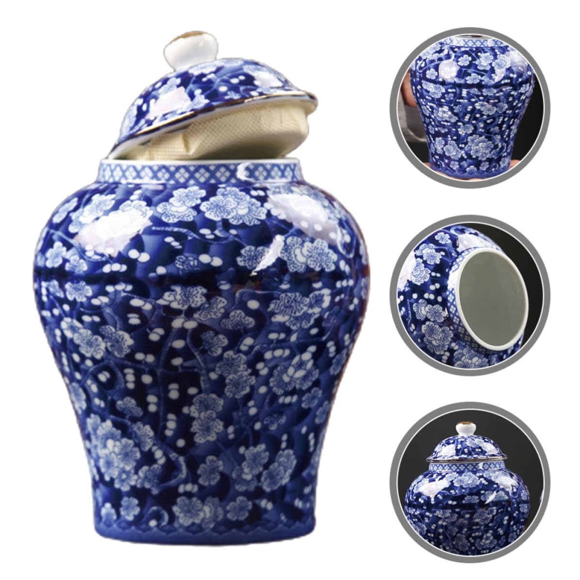 Abaodam Vintage Keramik Teedose im Chinesischen Stil 330 Ml