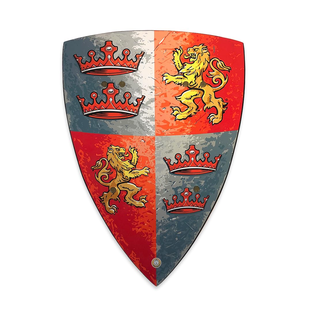 Liontouch - Bouclier Prince Coeur de Lion - 3-8 Ans| Jeu De Simulation Médiéval en Mousse pour Enfants Prêts pour des Aventures Chevaleresques | Armes & Armures Sécurisées pour Déguisements Royaux