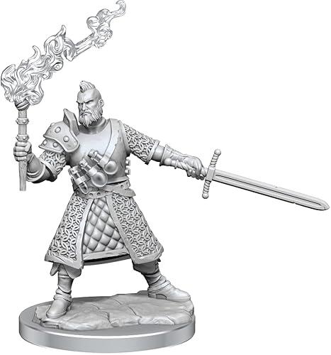 Miniatura 5 de D&D Frameworks: Human Fighter Male - Sin pintar y sin ensamblar