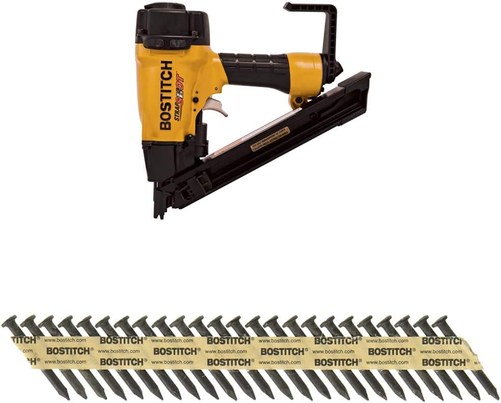 BOSTITCH MCN150 StrapShot Metal Connector Nailer with PTMC148151M