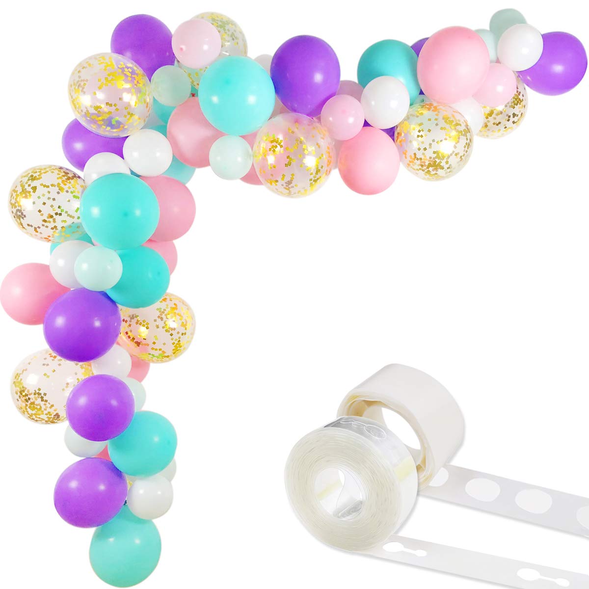 Buy Unicorn Balloon Arch Kit, 70 Pack 12 Inch 5 Inch White Light Purple