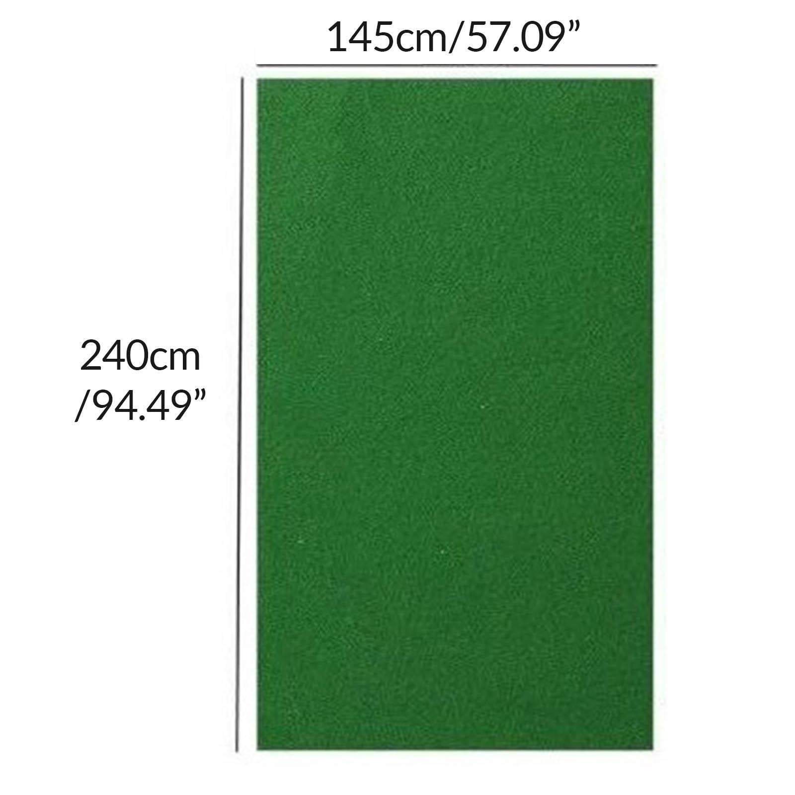 Billiardtuch Snooker Zubehör Pool Tischdecke Billardtisch Bezug Pool Ersatzabdeckung Aus Wollmischung Präzise Zuschneidbar für Bar Spielrau, Grün, 2,4 x 1,45 m