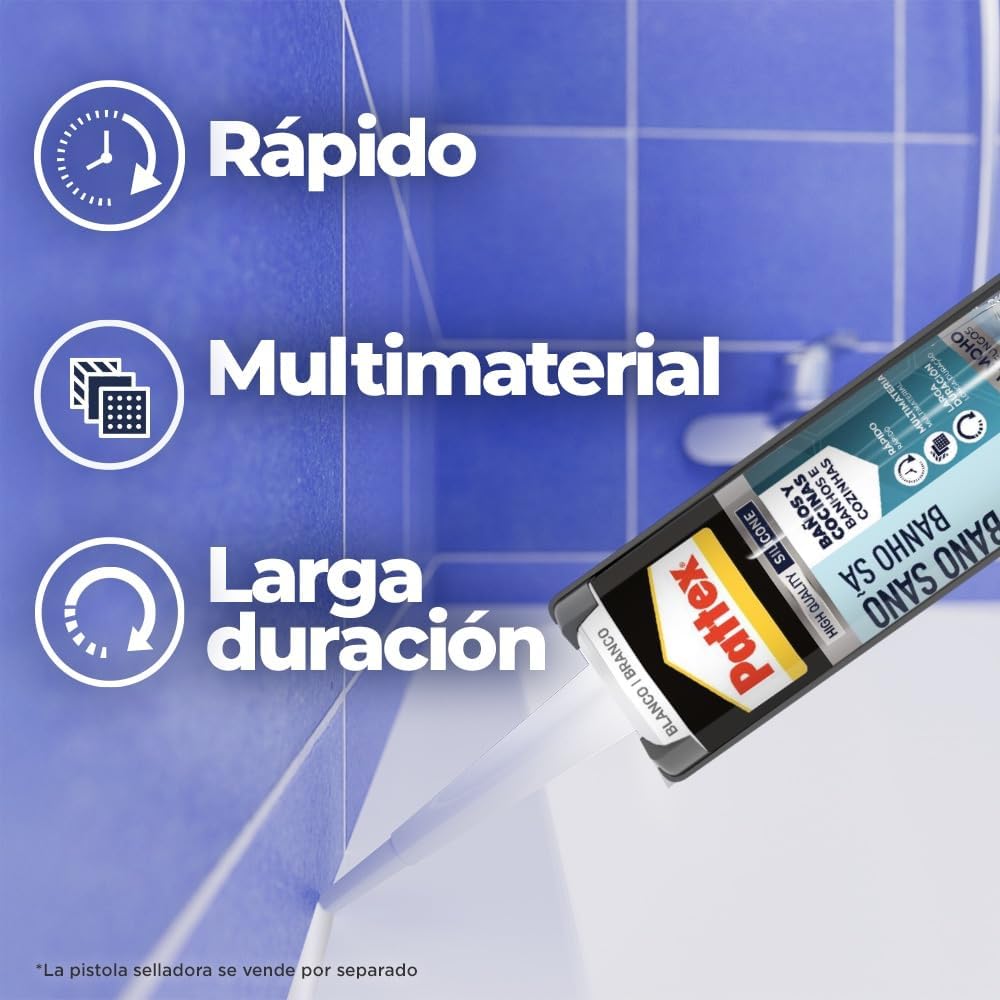 Pattex Baños y Cocinas Blanca 280ml — view 3