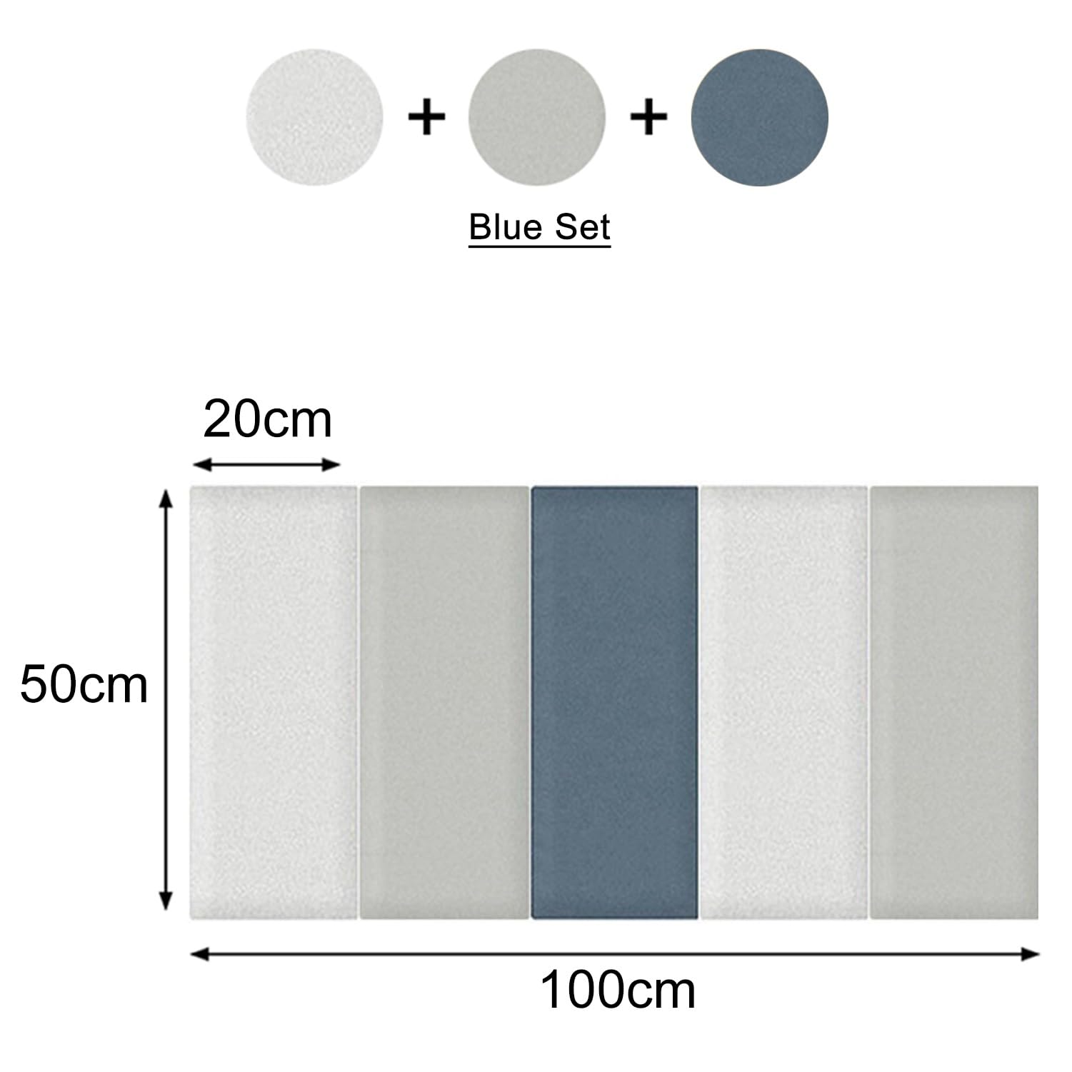 Tête de lit autocollante 3D, Panneaux muraux insonorisants, tête de lit rembourrée fixée au Mur pour lit Simple et Double