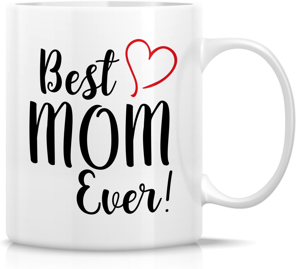Retreez Funny Mug - Best Mom Ever 11 Oz Ceramic Coffee Mugs - Funny, Sarcasm, Sarcastic, Motivational, Inspirational birthday gifts for mom, mum, mama, mother, mother's day gift