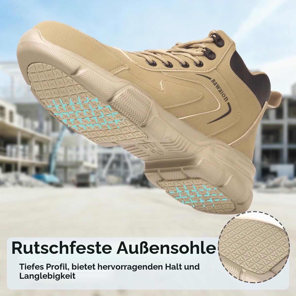 Sicherheitsschuhe Herren Leicht Sicherheitsstiefel Herren Damen Wasserdicht Arbeitsschuhe mit Stahlkappe