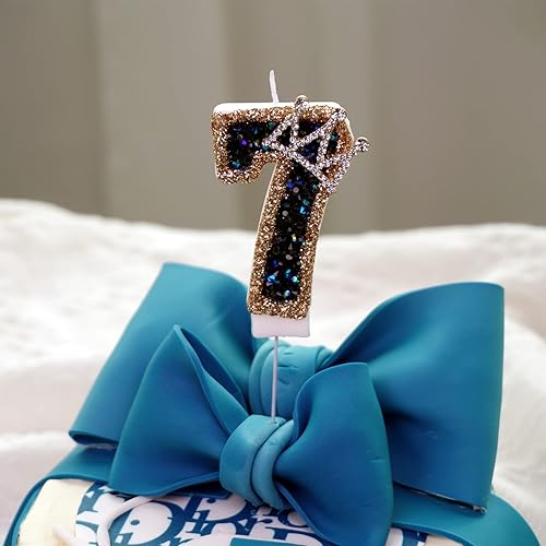 Miniatura 4 de Saododku Velas de cumpleaños para pasteles, velas de número 0123456789 para pasteles de cumpleaños con chispas, velas de pastel grandes de 3.15
