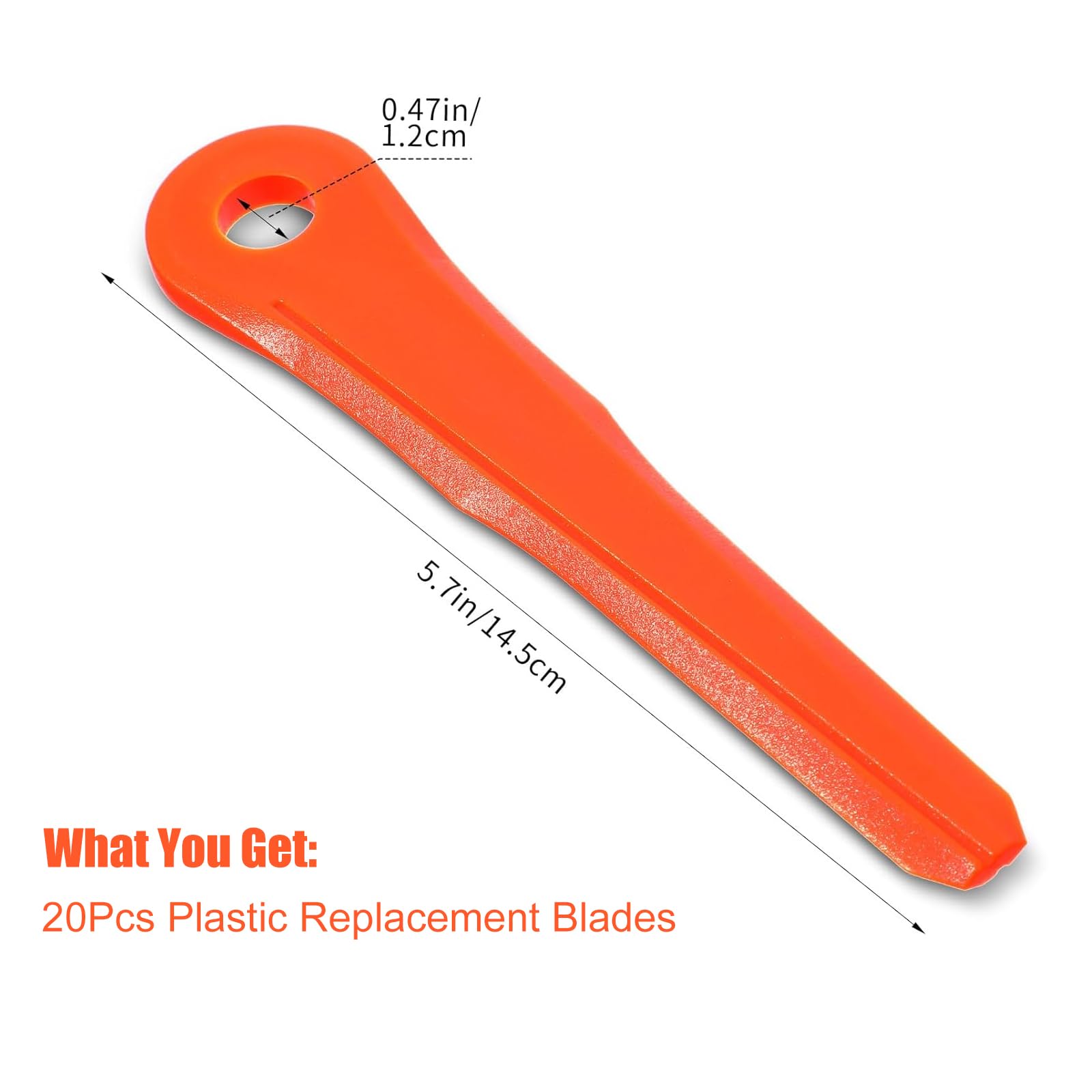 Chuancheng Paquete de 30 cuchillas de plástico 4002 007 1000 para cabezales de recortadora Stihl Weed Eater Blade Polycut 6-2, 6-3, 7-3, Polycut 28-2, 48-2, 47-3
