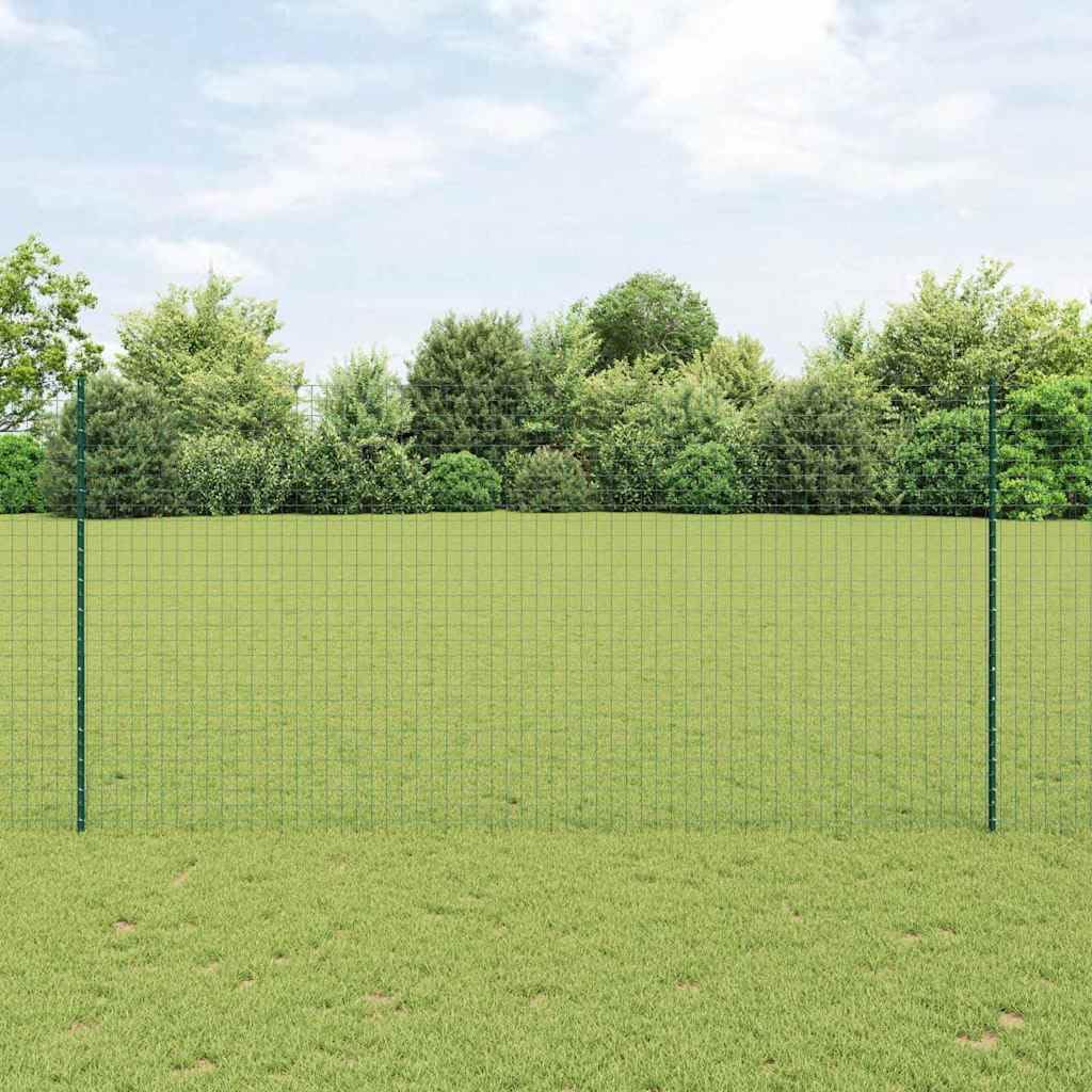 Postes para valla de hormigón, 44 unidades, color verde, 200 cm | Acero resistente, diseño cilíndrico, fácil de montar en parejas, para jardín y terraza