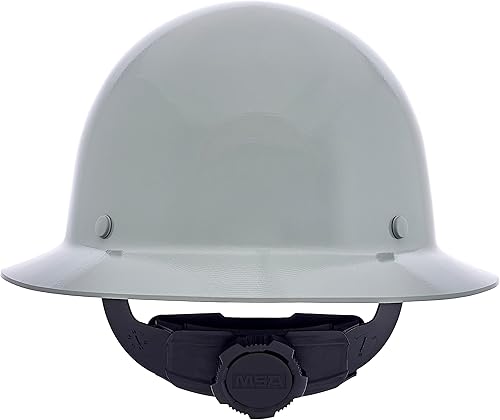 Vista 9 de MSA Skullgard - Casco duro de ala completa con suspensión, tapa sin ranuras, hecho de resina fenólica, cargas de calor radiante de hasta 350 F