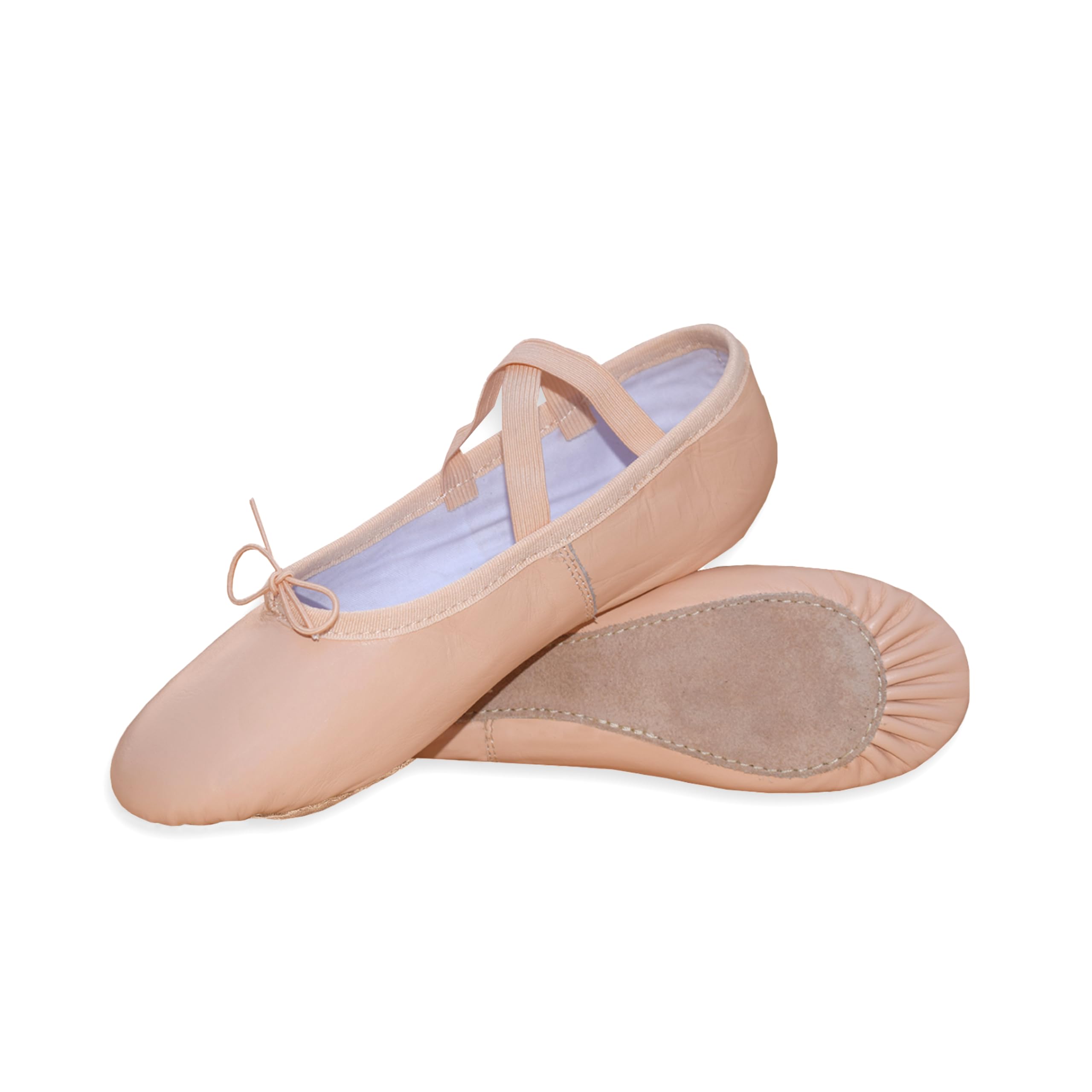 Ballet Shoes for Girls - Full Flat Leather Sole, Dancing Slipper Pumps - Women & Adults - Kids