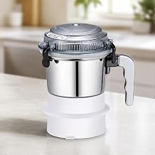 Small Chutney Jar for Sujataa Mixer Grinder Spare Part, Steel Silver