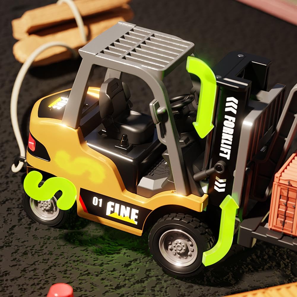 Amazon.co.jp: 1/64ミニRCフォークリフト、合金強化版 2.4GHz パワー