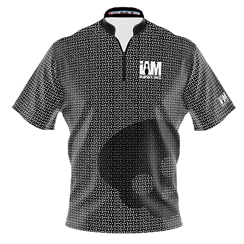 Logo Infusion Dye-Sublimated Bowling Jersey (Sash Collar) - I AM Bowling Fun Design 2040 - No Logo - Halloween Bones (Small)