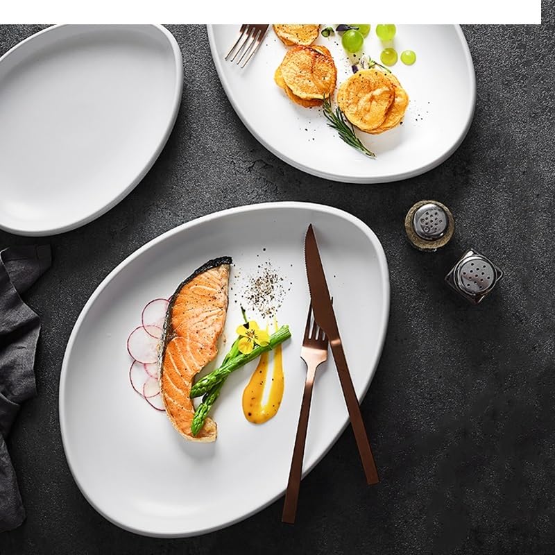 Talerz na przekąski ceramiczny talerz obiadowy talerz do gotowania przekąska taca deserowa kreatywny hotel restauracja zastawa stołowa makaron stek talerz deserowy