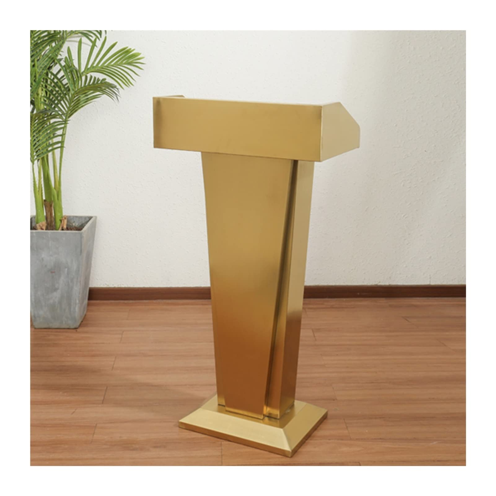 Podio e tavolo da lettura in acciaio inox - Leggio professionale per matrimoni Chiesa conferenze eventi aziendali Presentazioni & Meeting - Slish Design