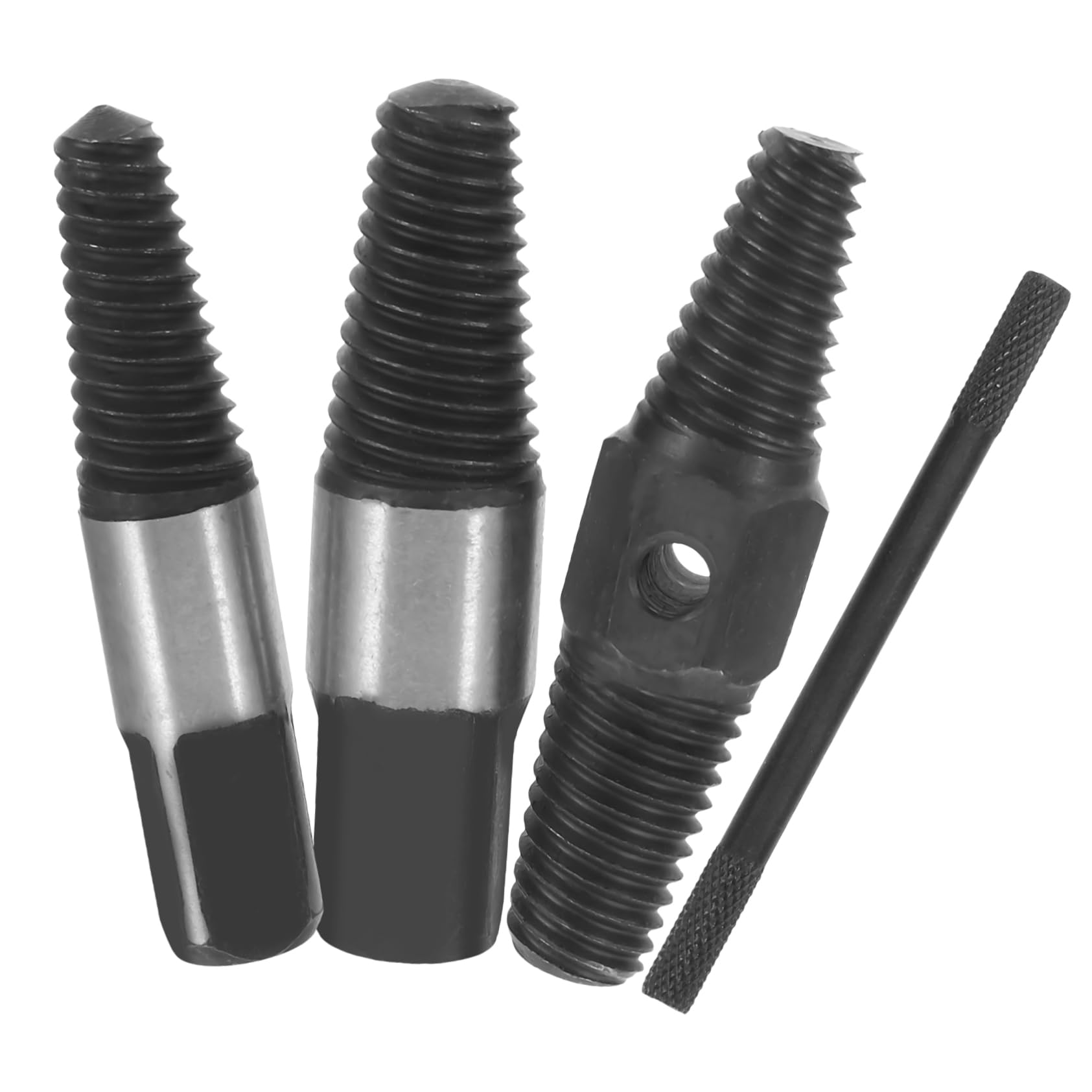 HOLIDYOYO 1 Set Screw Extractor Extractor Faucet Broken Bolt Remover Screw Remover Broken Screw Repairer Damaged Screw Remover Black Carbon Steel