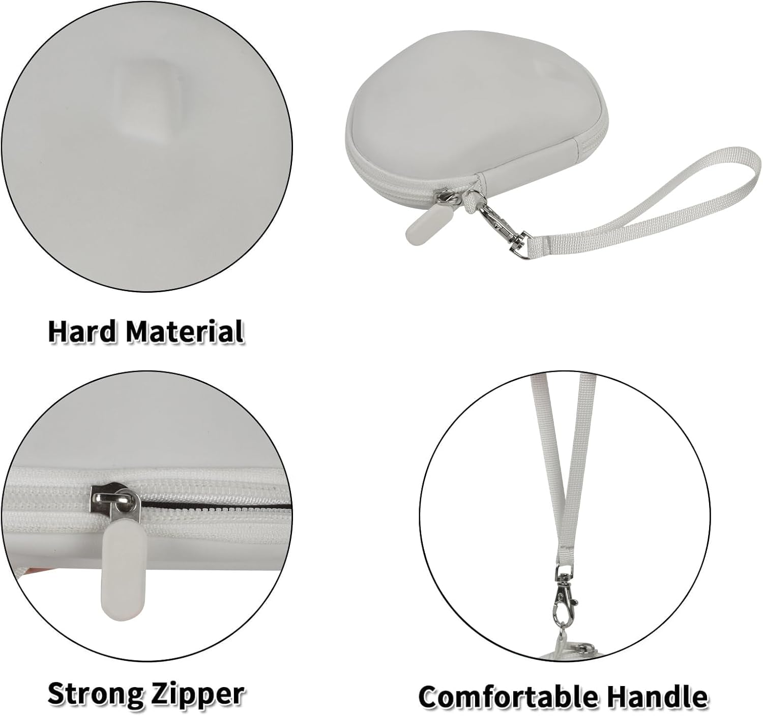 Hard Carrying Case for Logitech MX Master 4 / MX Master 3S / 3 / 2S Wireless Mouse, Portable Travel Storage Box Bag (White) - Image 4