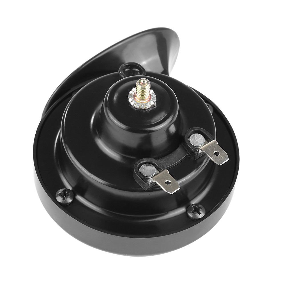 RICKYZHU 2PCS Universal 12V 110DB Car Truck Loud Dual-Tone Snail Electric Air Horn Siren
