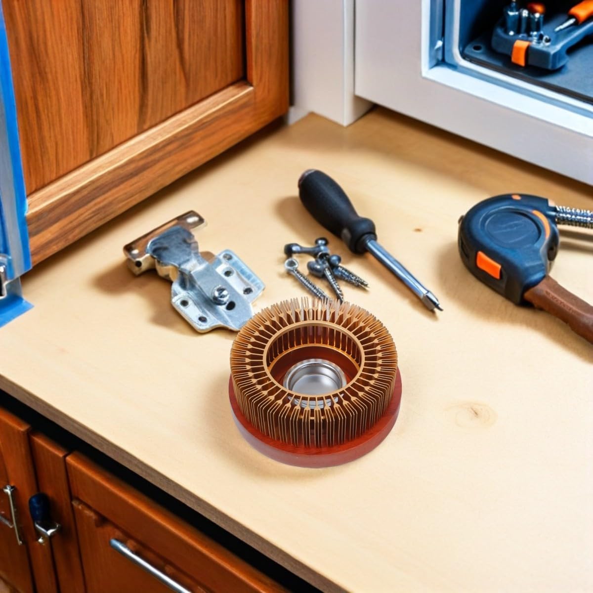 SHINEOFI Calentador Compatible Estándar y Mayoría de Madera de Teteras Tetera Aluminio Mantener el Caliente Fabricado para Té para Uso Cocina y Comedor