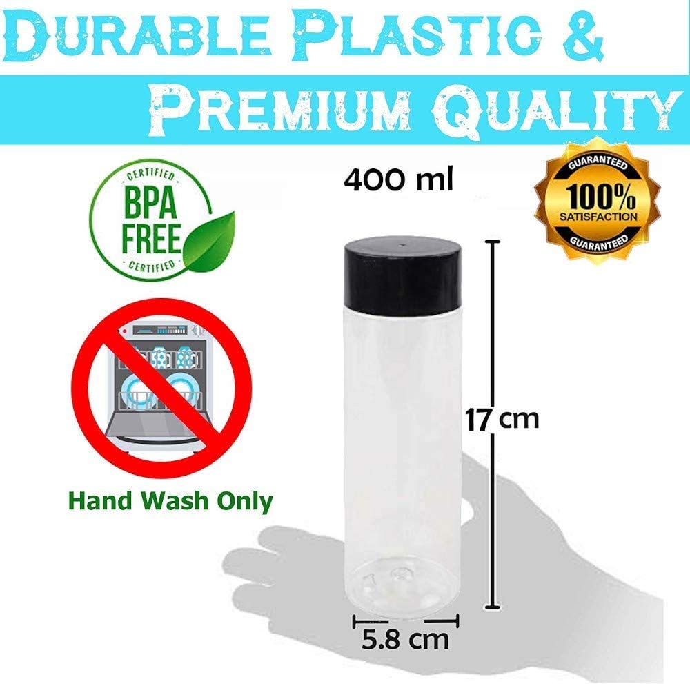 Buy PET Plastic Juice Bottles, Clear Plastic Bottles with Caps, Empty