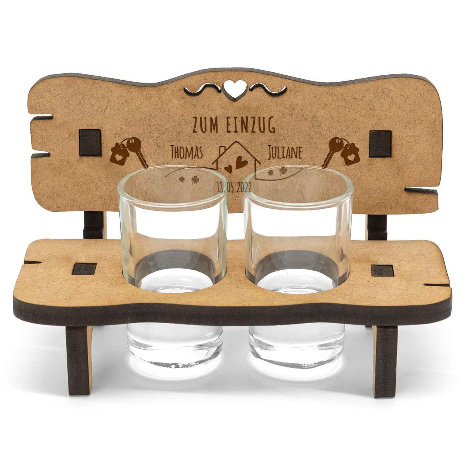 GRAVURZEILE Banc à Liqueur Gravé – à Emménage – Gravure Avec