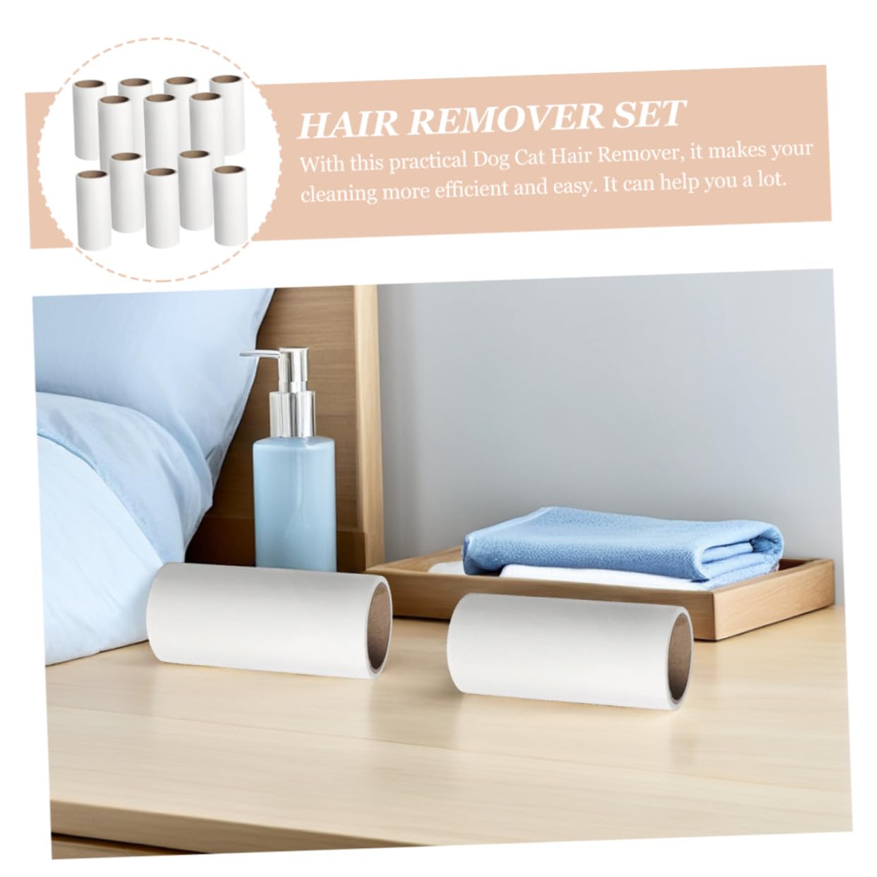 Artibetter 12 Piezas Rodillos Quitapelusas Prácticos y Multifuncionales Removedor de Pelo y Pelusa para Ropa Muebles y Coche Compacto y Fácil de Usar el Hogar y Exterior