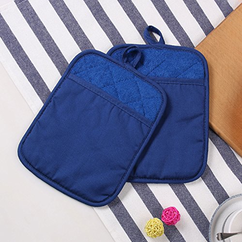Lifaith UNKNOWN 100% Cotton With Silicone Kitchen Everyday Basic Pot Holder Heat Resistant Coaster Potholder Oven Mitts thumb #6