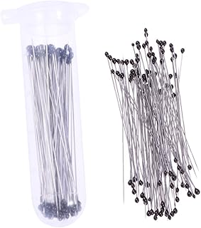 100 Pieces Stainless Steel Insect pins, Specimen Pins Entomology Pins Butterfly Collection Needles for Entomology, School Lab Entomology Butterfly Collectors (Silver)