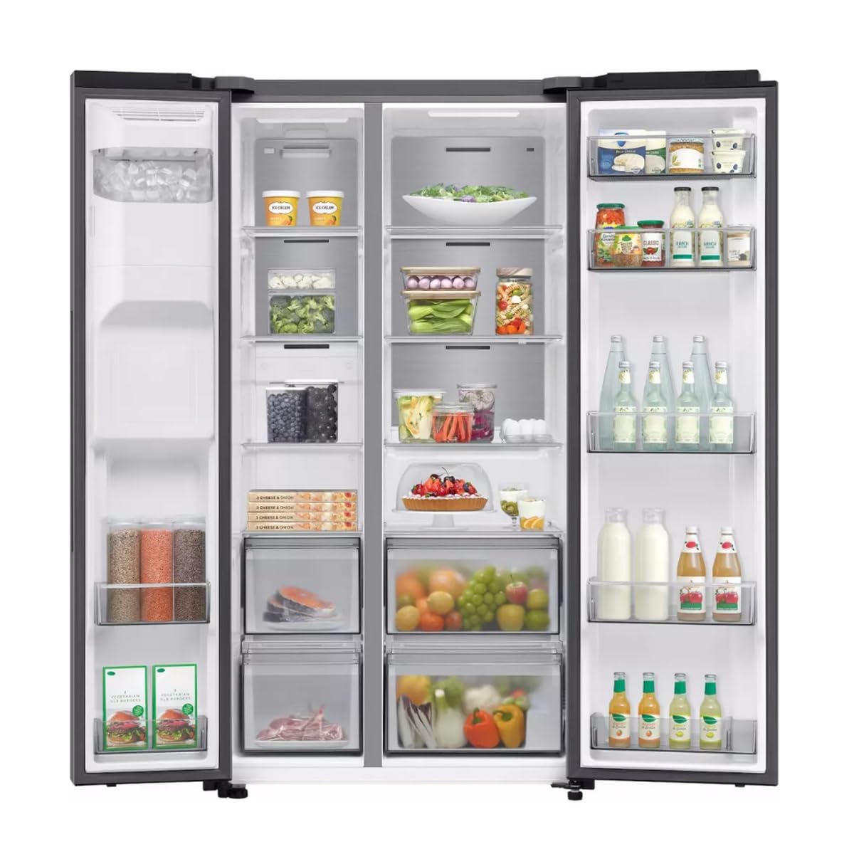 Samsung Frigorífico Americano 640L - Acero Inoxidable - RS70F64KDTEF
