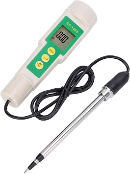 LiebeWH EC Meter Digital Pen 3 in 1 Soil TDS CF Tester Water Quality Analyzer for Gardening