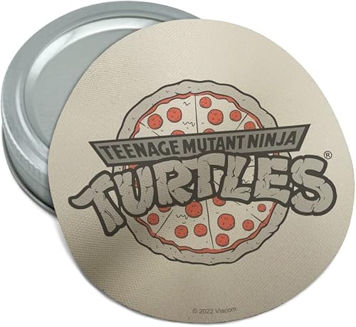 Teenage Mutant Ninja Turtles Pizza Logo Redondo Goma Antideslizante Tarro Abridor Tapa