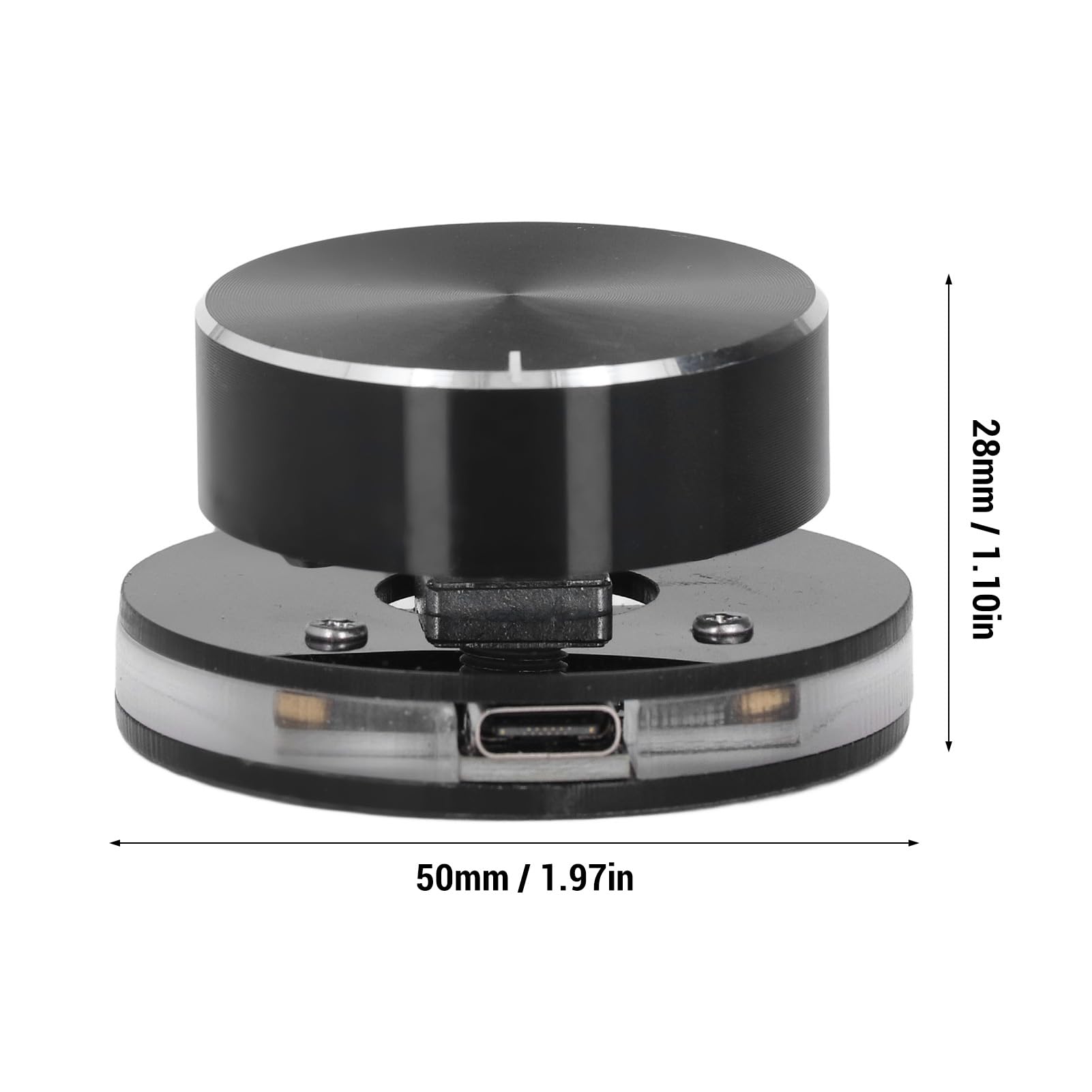 Pokrętło Sterowania Objętościami USB, Multimedia RGB Light Controller z Klawiszem Skrótów dla Systemu Laptopa z Systemem Android System PC