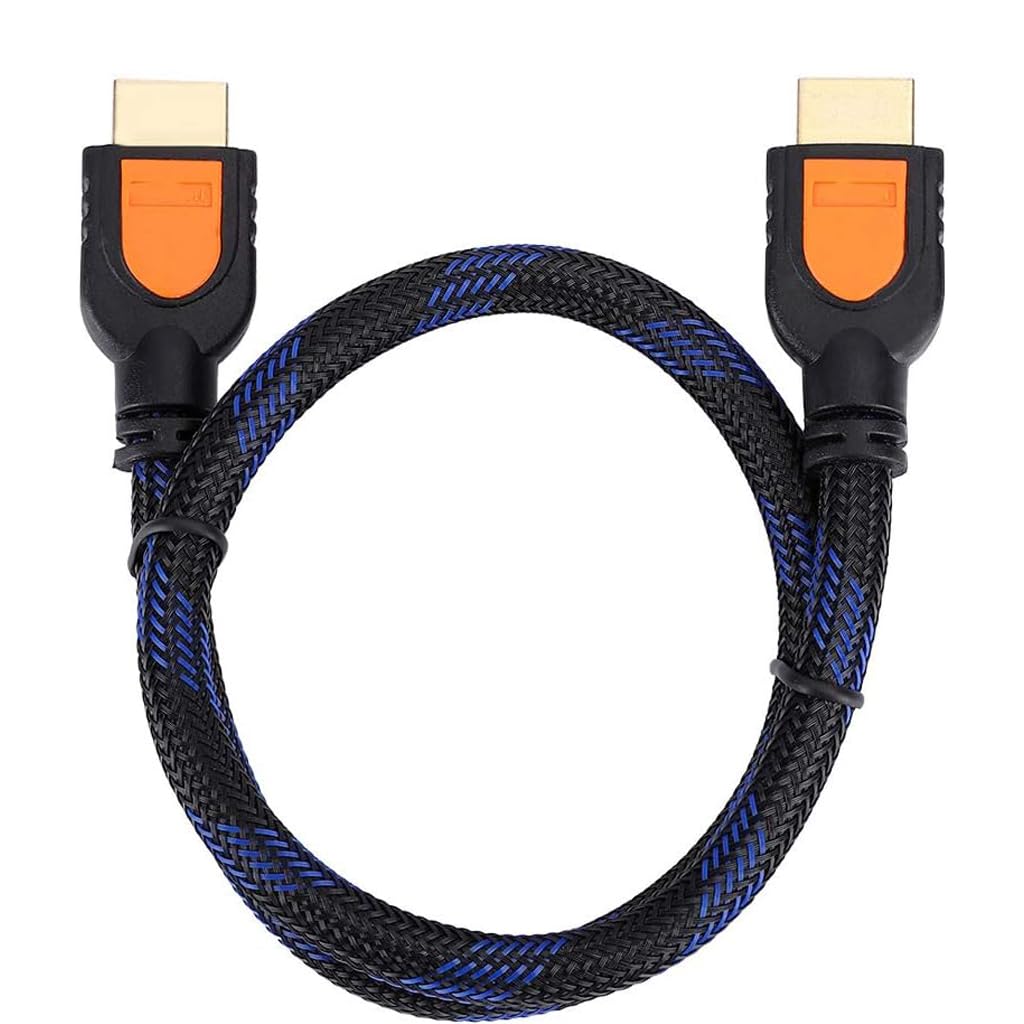 PrimeX Plus PX-05H 0.5 Metre Hdmi to Hdmi v2.0 Kablo, Kısa HDMI Erkek Erkek Görüntü ve Ses Aktarım Kablosu, 4K 2160p Ultra HD 3D Full HD TV Monitör Projeksiyon PC Laptop Oyun Konsolu Bağlantı Kablosu