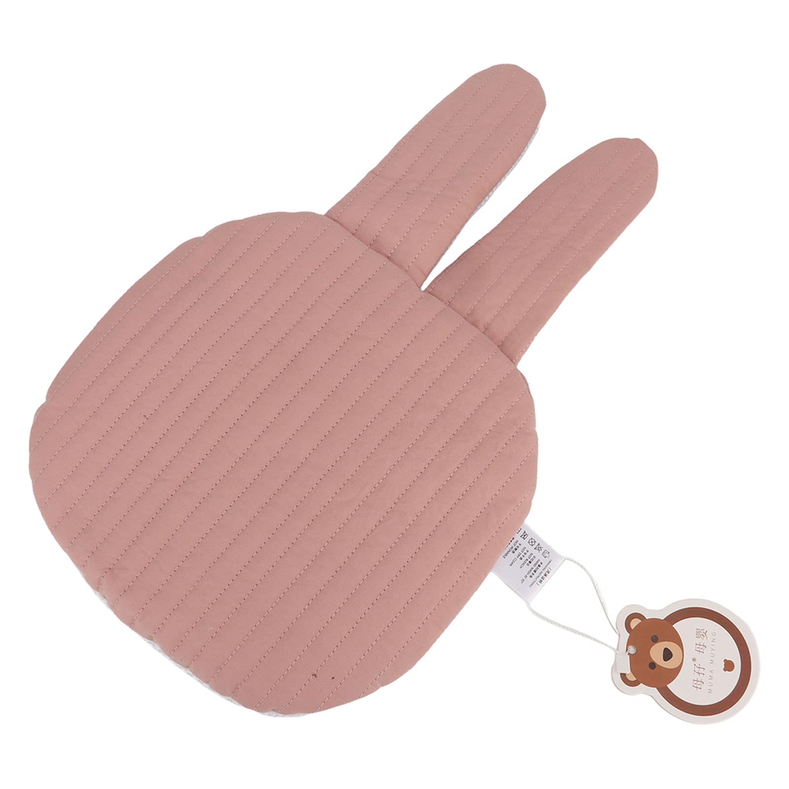 Keenso Baby Sleep Cushion, 27cm Cartoon Cotton Baby Pillows Soft for Newborn for Home (Pink)