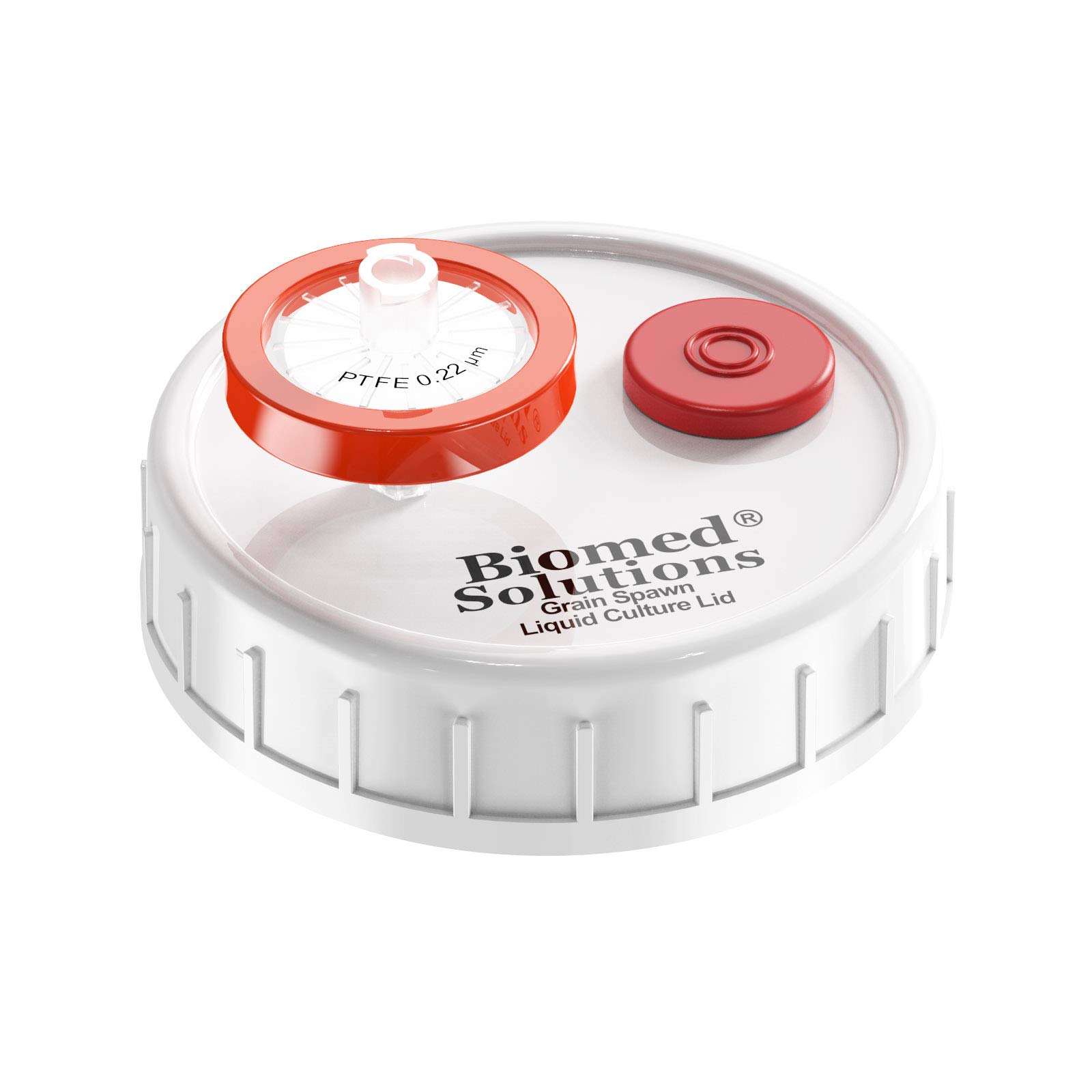 6Pcs Regular Mouth Liquid Culture Lid,Grain Spawn Cultivation Mason Jar Lid with 0.22um PTFE