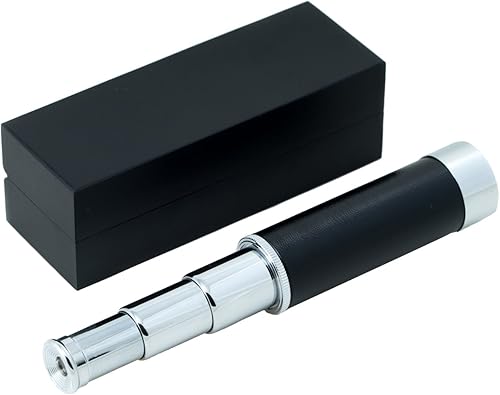 Bey-Berk Telescopio cromado de 1.181 in, negro