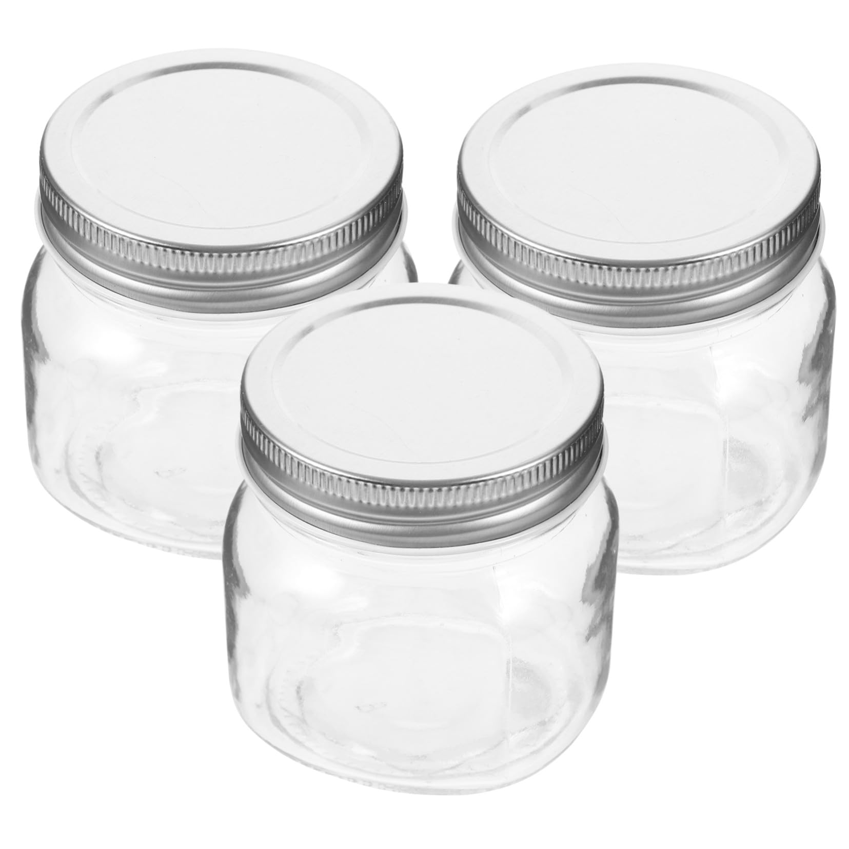 Barattoli per Marmellata 3 Pezzi 250ml in Vetro con Coperchio