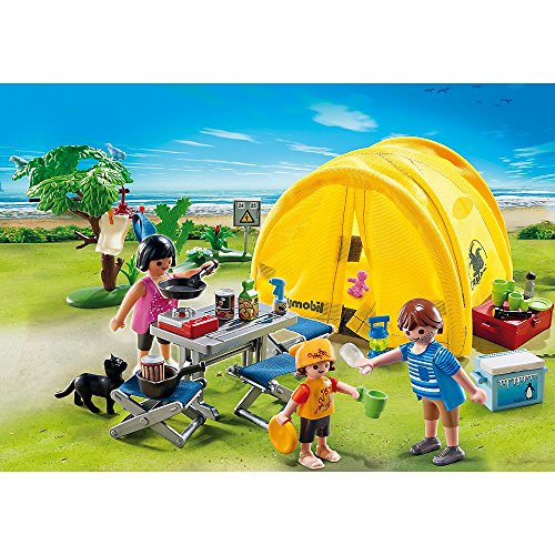 Playmobil - 5435 - Figurine - Famille Et Tente De Camping