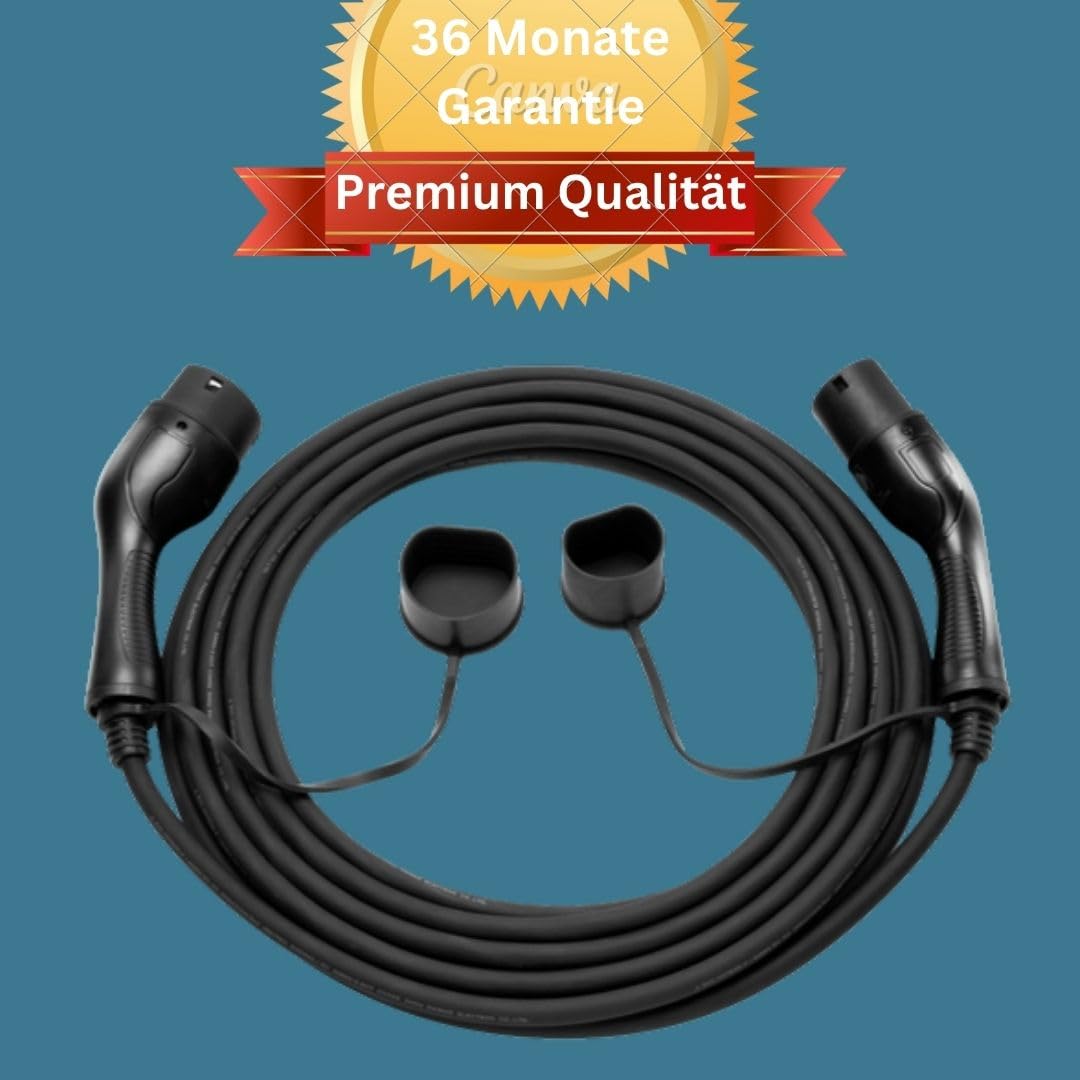 Kabel ładujący EV typu 2 32A 3-fazowy ~ 21 kW 7 m - IEC62196 EV przenośny kabel do ładowania