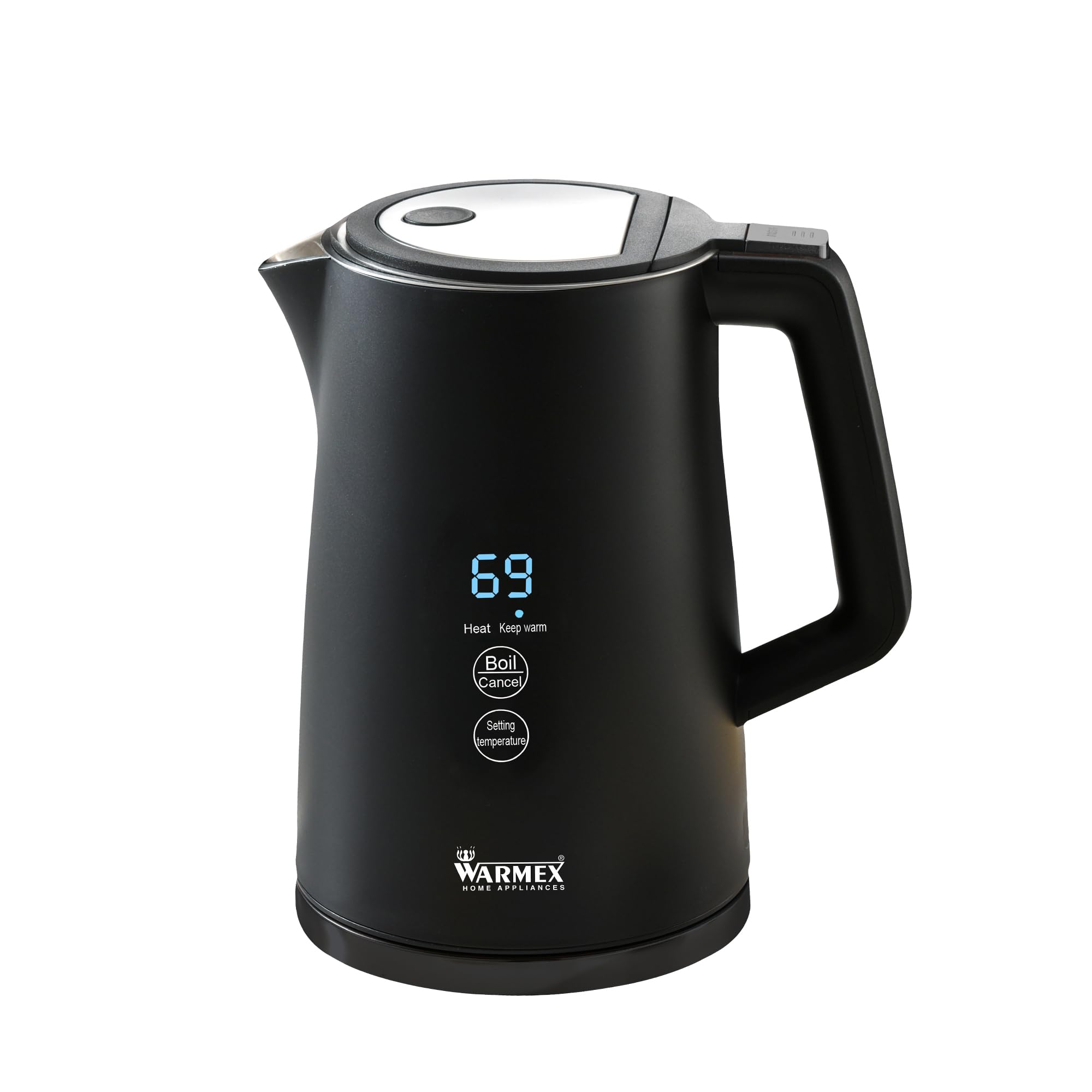 Warmex 1.7 Ltr Premium Double Wall Electric Digital Kettle for Hot Water | Touch Sensitive Panel | Cool Touch Feature | 1500 Watts Auto Shut-off with 1 Year Warranty (B0CQRLT42M) Amazon Price History, Amazon Price Tracker