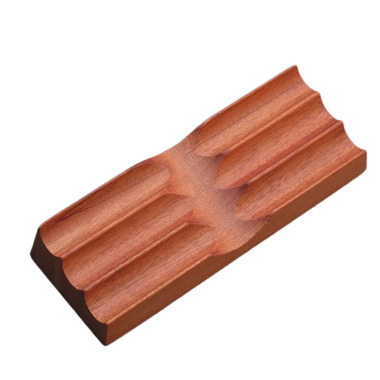 Étagère for stylos plume, support de stylo à trois canaux, présentoir de table en bois d'acajou à trois canaux