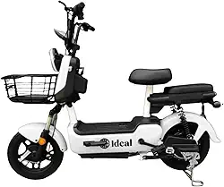 Bicicleta Elétrica 600W Motor 36V/48V Scooter Urbana Aro 14 Banco Duplo Encosto Painel Digital Velocidade 32km/h Mobilidade Urbana Sustentável