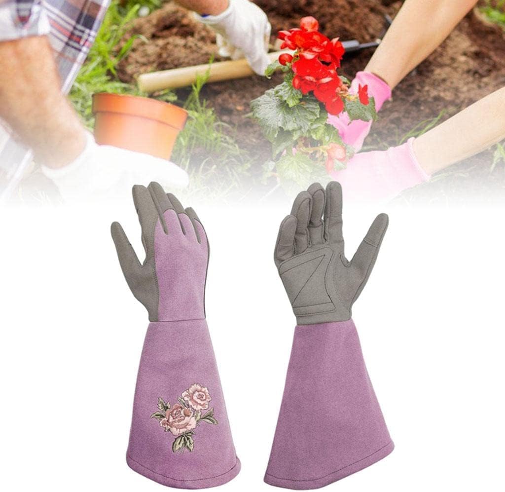 Guanti resistenti al calore/al fuoco, guanti da giardinaggio, guanti da lavoro, guanti resistenti al giardinaggio, prova di piantagione, giardino, potatura di rose, potatura di rose, cespugli spinosi,